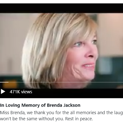 Brenda Lorraine Gee is speaking in an interview in this still image from the video.